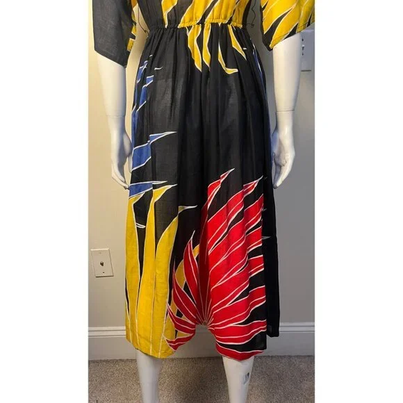 MOLLIE PARNIS STUDIO DOLMAN COUTURE SLEEVE DRESS 6 VINTAGE - Picture 9 of 14